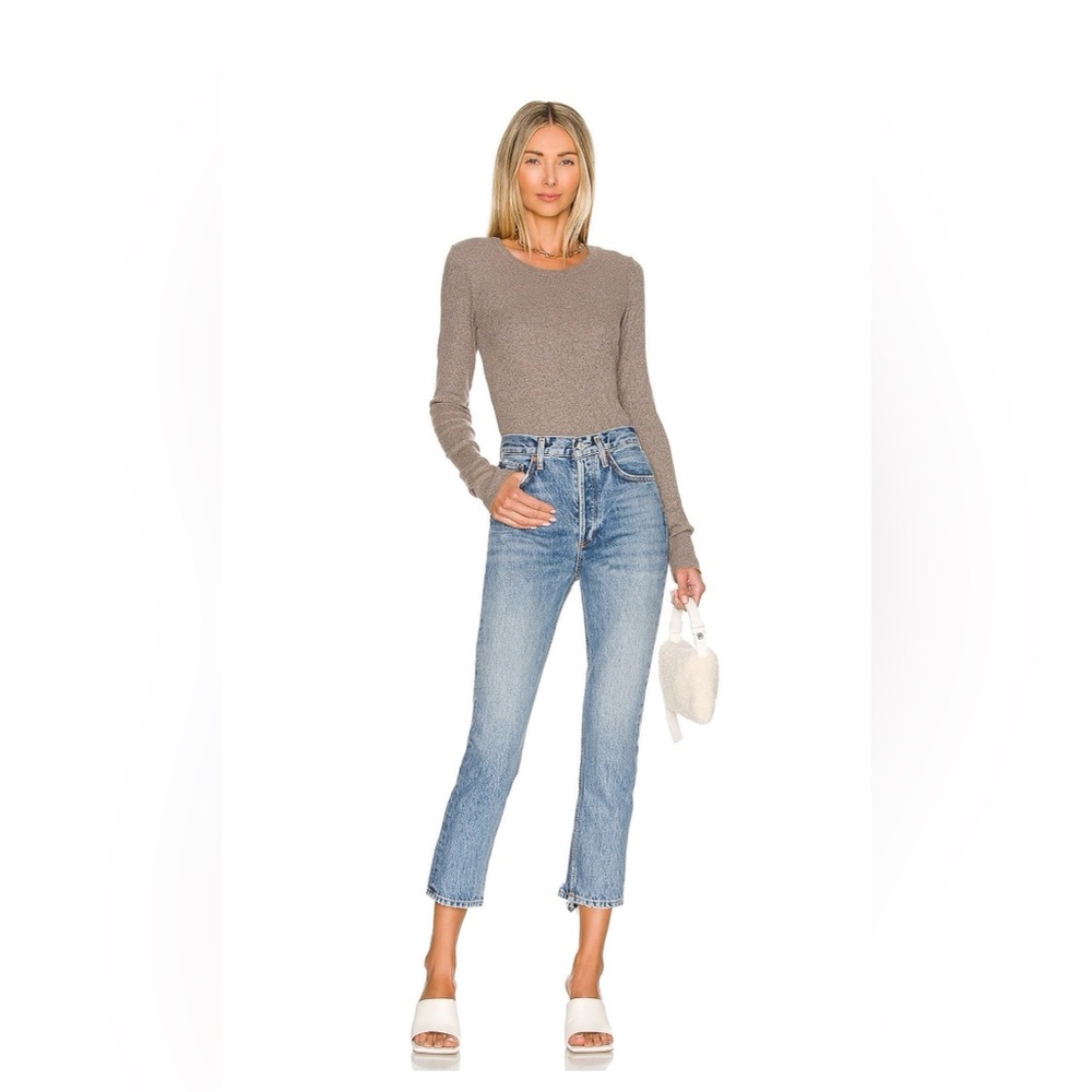 AGOLDE! Riley High Rise Straight Crop in Endless! Size 28